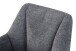 Stuhl >Bella< 2er Set in anthrazit, Chenille-Optik - 55x82x62cm (BxHxT)