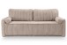 Schlafsofa >Grubs< in grau-beige, Cord - 225x96x93cm (BxHxT)