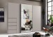 Schwebetürenschrank >BALI< in KASCHMIR / SPIEGEL - 270x208x64cm (BxHxT)