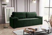 Schlafsofa >Grubs< in smaragdgrün, Cord -...