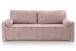 Schlafsofa >Grubs< in rosa, Cord - 225x96x93cm (BxHxT)