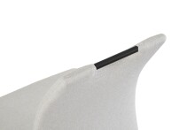 Freischwinger >Hanna< 2er Set in creme, Webstoff - 43x98x59cm (BxHxT)