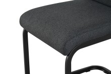 Freischwinger >Hanna< 2er Set in anthrazit, Webstoff - 43x98x59cm (BxHxT)