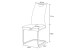 Freischwinger >Hanna< 2er Set in anthrazit, Webstoff - 43x98x59cm (BxHxT)