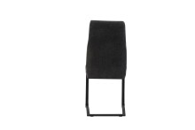 Freischwinger >Tina< 2er Set in anthrazit, Strukturstoff - 43x98x59cm (BxHxT)
