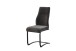 Freischwinger >Tina< 2er Set in anthrazit, Strukturstoff - 43x98x59cm (BxHxT)