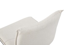 Freischwinger >Sonja< 2er Set in creme, Webstoff - 46x89x57cm (BxHxT)