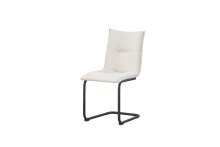 Freischwinger >Sonja< 2er Set in creme, Webstoff - 46x89x57cm (BxHxT)