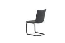 Freischwinger >Sonja< 2er Set in anthrazit, Webstoff - 46x89x57cm (BxHxT)