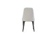 Stuhl >Claudia< 2er Set in creme, Velouroptik - 44x88x58cm (BxHxT)