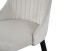 Stuhl >Claudia< 2er Set in creme, Velouroptik - 44x88x58cm (BxHxT)