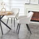 Stuhl >Lea< 2er Set in creme, Webstoff - 56x83x60cm (BxHxT)