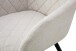 Stuhl >Lea< 2er Set in creme, Webstoff - 56x83x60cm (BxHxT)