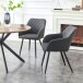 Stuhl >Lea< 2er Set in anthrazit, Webstoff - 56x83x60cm (BxHxT)