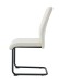 Freischwinger >Lisa< 2er Set in creme, Velouroptik - 43x98x61cm (BxHxT)