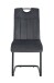 Freischwinger >Lisa< 2er Set in anthrazit, Velouroptik - 43x98x61cm (BxHxT)