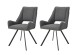 Stuhl >Helen< 2er Set in anthrazit, Webstoff - 56x91x63cm (BxHxT)