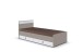 Bettschubkasten >BAHAMAS< (2er-Set) in SAHARAGRAU + WEISS - 100x16x60cm (BxHxT)
