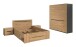Schlafzimmer-Set >Canu< 4tlg. in Basalt Grau / Artisan