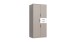 Drehtürenschrank >BAHAMAS< in SAHARAGRAU + WEISS - 90x198x58cm (BxHxT)