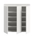 Highboard >Scarpa< in Weiß - 105x111x37cm (BxHxT)