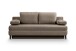 Schlafsofa >Sorto< in braun-beige, Cord - 200x91x100cm (BxHxT)