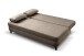 Schlafsofa >Sorto< in braun-beige, Cord - 200x91x100cm (BxHxT)