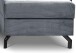 Ecksofa >Marti< in blau-grau, Cord - 230x89x148cm (BxHxT)