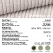 Ecksofa >Amsterix< in grau-beige, Cord - 213x95x158cm (BxHxT)