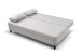 Schlafsofa >Sorto< in hellgrau, Cord - 200x91x100cm (BxHxT)