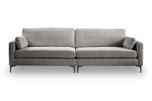 4-Sitzer >Venti< in hellgrau, Webstoff - 286x92x97cm (BxHxT)