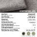 4-Sitzer >Venti< in hellgrau, Webstoff - 286x92x97cm (BxHxT)
