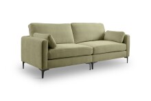 3,5-Sitzer >Venti< in grün, Webstoff - 225x92x97cm (BxHxT)