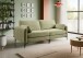 3,5-Sitzer >Venti< in grün, Webstoff - 225x92x97cm (BxHxT)