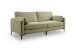3,5-Sitzer >Venti< in grün, Webstoff - 225x92x97cm (BxHxT)