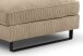 Ecksofa >Bolivia< in beige, Cord - 276x91x183cm (BxHxT)