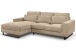 Ecksofa >Bolivia< in beige, Cord - 276x91x183cm (BxHxT)