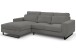 Ecksofa >Bolivia< in grau, Cord - 276x91x183cm (BxHxT)