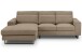 Ecksofa >Bolivia< in braun-beige, Cord - 276x91x183cm (BxHxT)