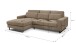 Ecksofa >Bolivia< in braun-beige, Cord - 276x91x183cm (BxHxT)