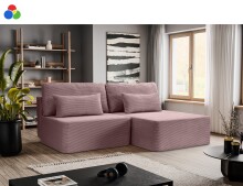 Ecksofa >Amsterix< in verschiedenen Farben, Cord -...