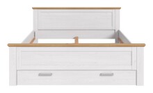 Bettgestell >Verona< in Sibiu Lärche, Spannplatte/MDF - 189x90x209cm (BxHxT)