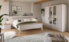 Kleiderschrank >Verona< in Sibiu Lärche, Spannplatte/MDF - 188x200x61cm (BxHxT)