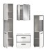 Badezimmer-Set >Kojak< in Weiß Hochglanz - 171x188x37cm (BxHxT)
