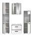 Badezimmer-Set >Kojak< in Weiß Hochglanz - 171x188x37cm (BxHxT)
