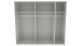 Schwebetürenschrank >palermo< in WEISS / SPIEGEL + GRAPHIT - 250x216x65 (BxHxT)
