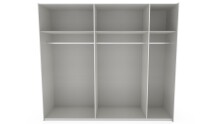 Schwebetürenschrank >palermo< in GRAPHIT, Holzwerkstoff - 250x216x65cm (BxHxT)