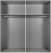 Schwebetürenschrank >AALST< in GRAPHIT / SPIEGEL - 180x208x65cm (BxHxT)
