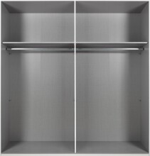 Schwebetürenschrank >AALST< in GRAPHIT - 180x208x65cm (BxHxT)