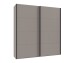 Schwebetürenschrank >AALST< in SAHARAGRAU - 180x208x65cm (BxHxT)